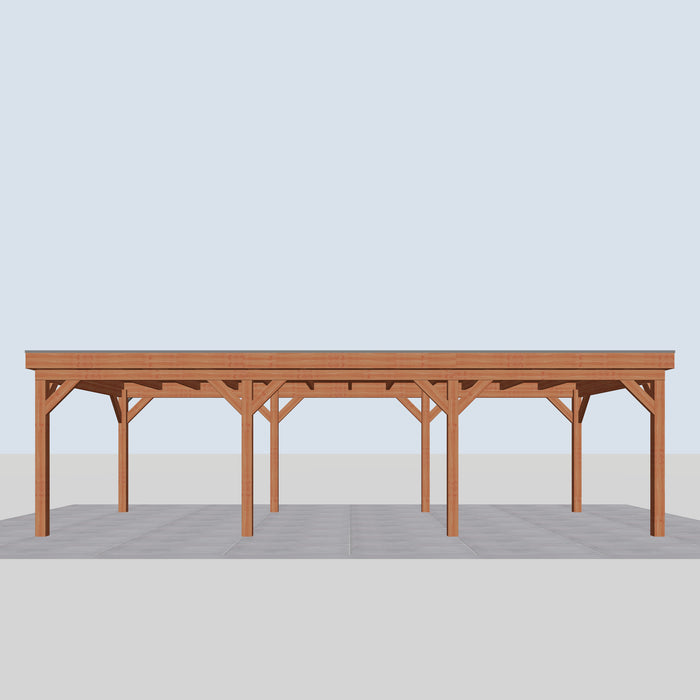 Douglas Overkapping Levo Classic - 895x395cm - vooraanzicht