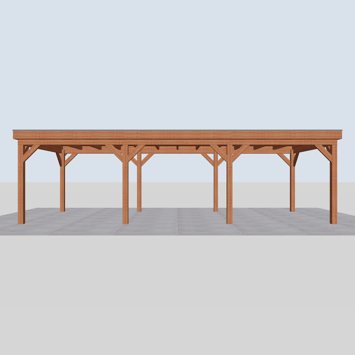 Douglas Overkapping Levo Classic - 895x395cm - vooraanzicht