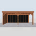 Douglas Overkapping Milano Zwart - 605x335cm - vooraanzicht