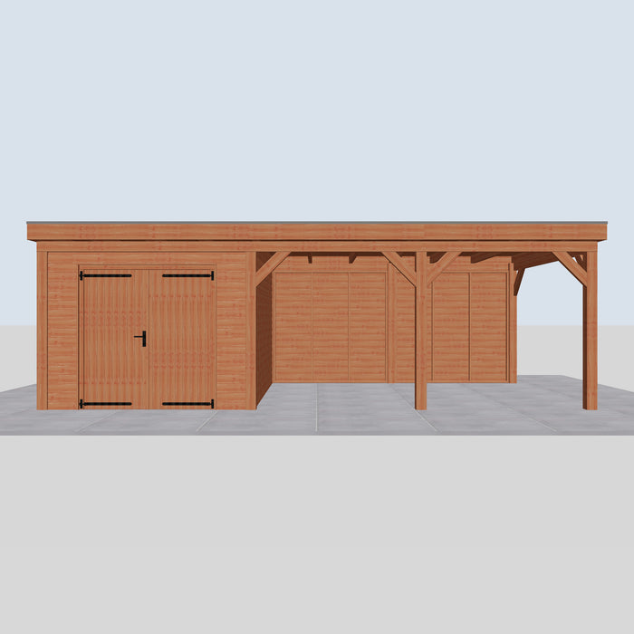 Douglas Overkapping Novi - 790x395cm - vooraanzicht