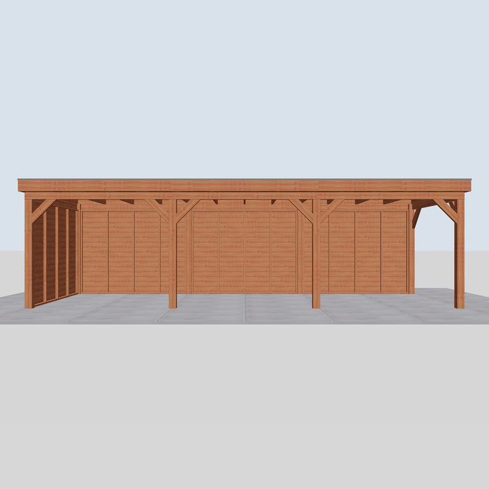 Douglas Overkapping Pasero - 895x335cm - vooraanzicht