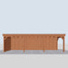 Douglas Overkapping Pasero - 895x335cm - vooraanzicht