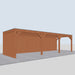 Douglas Overkapping Modern - 890x310cm - linkerzijaanzicht
