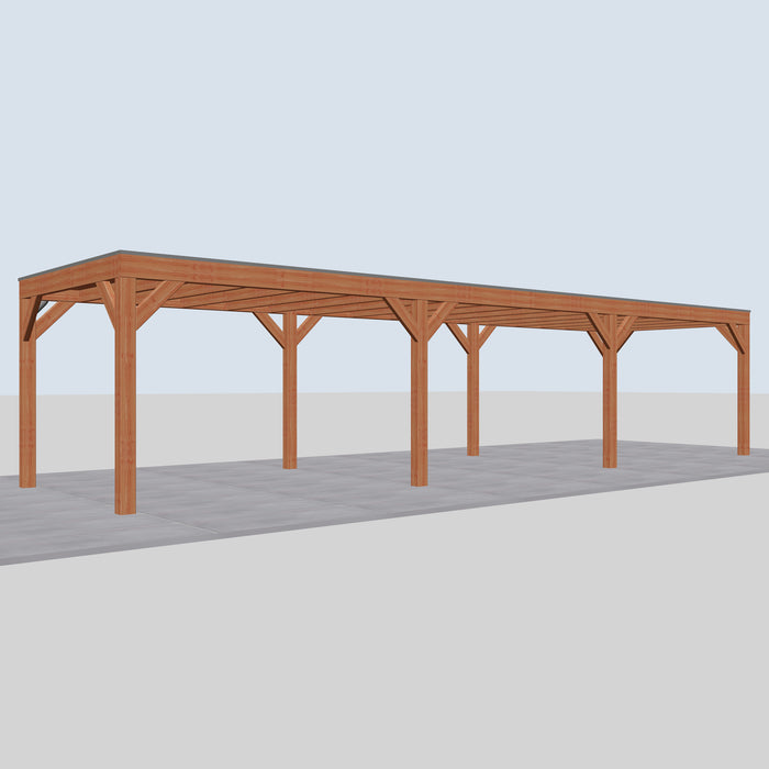 Douglas Overkapping Modern Classic - 1085x310cm - linkerzijaanzicht