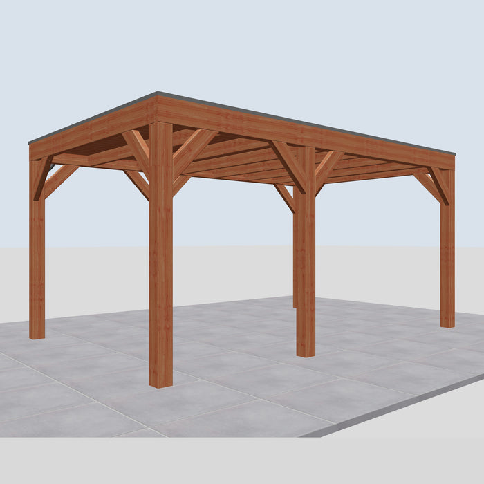 Douglas Overkapping Modern Classic - 485x310cm - linkerzijaanzicht