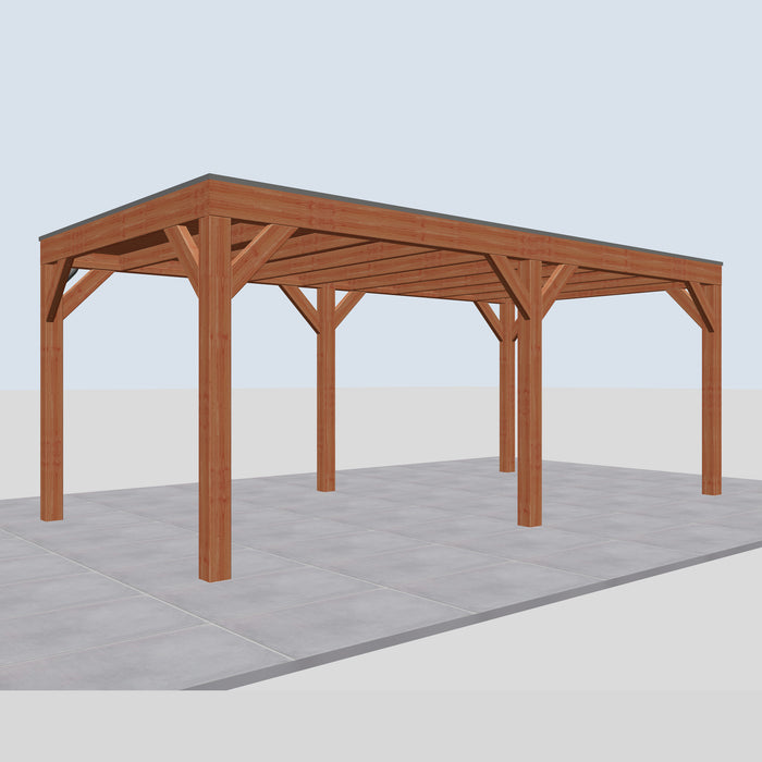 Douglas Overkapping Modern Classic - 600x310cm - linkerzijaanzicht
