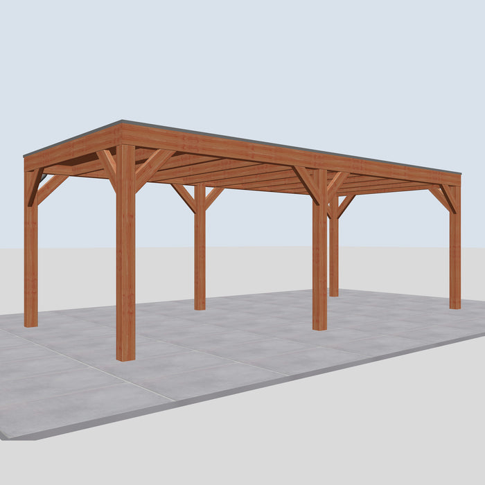 Douglas Overkapping Modern Classic - 665x310cm - linkerzijaanzicht