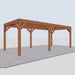 Douglas Overkapping Modern Classic - 665x310cm - linkerzijaanzicht
