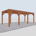 Douglas Overkapping Modern Classic - 670x310cm - linkerzijaanzicht