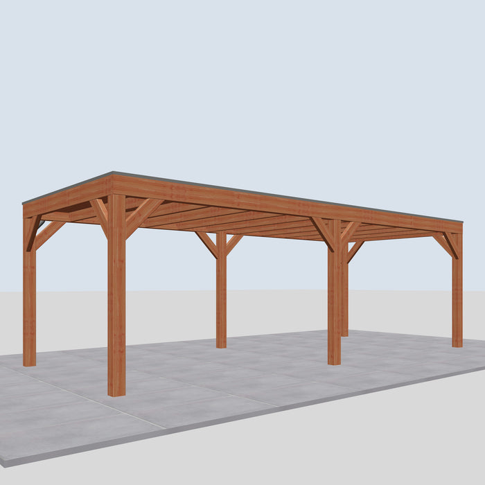 Douglas Overkapping Modern Classic - 730x310cm - linkerzijaanzicht
