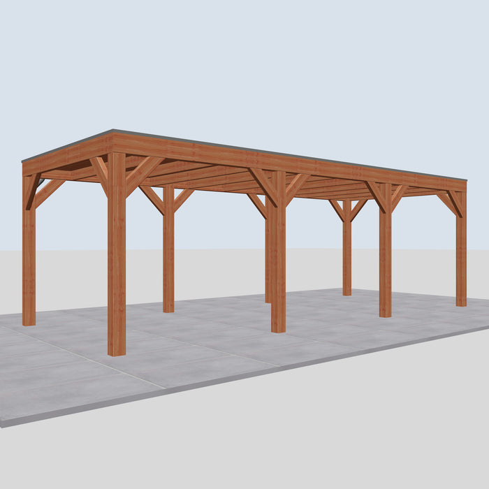 Douglas Overkapping Modern Classic - 735x310cm - linkerzijaanzicht