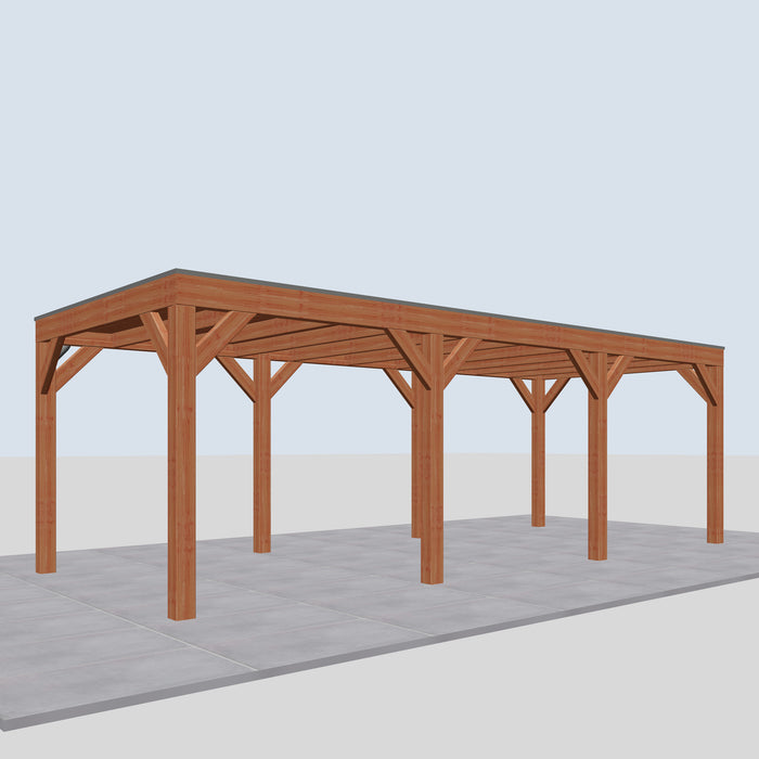 Douglas Overkapping Modern Classic - 735x310cm - linkerzijaanzicht