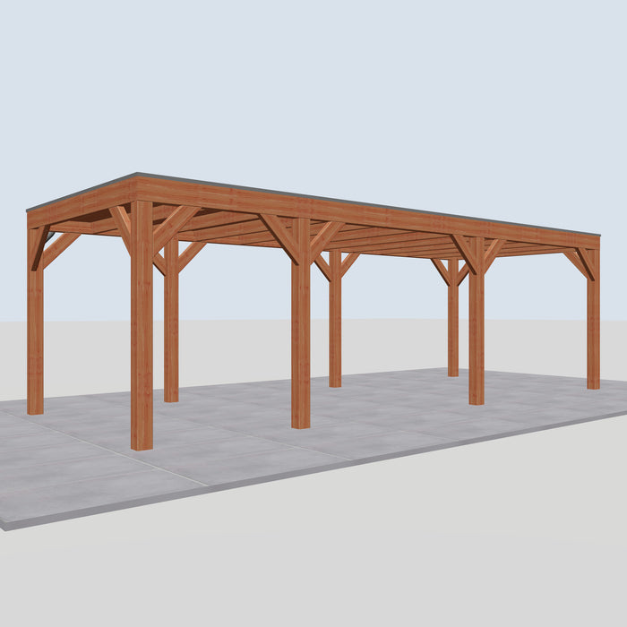 Douglas Overkapping Modern Classic - 775x310cm - linkerzijaanzicht