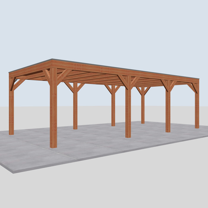 Douglas Overkapping Modern Classic - 785x375cm - linkerzijaanzicht