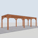 Douglas Overkapping Modern Classic - 850x310cm - linkerzijaanzicht