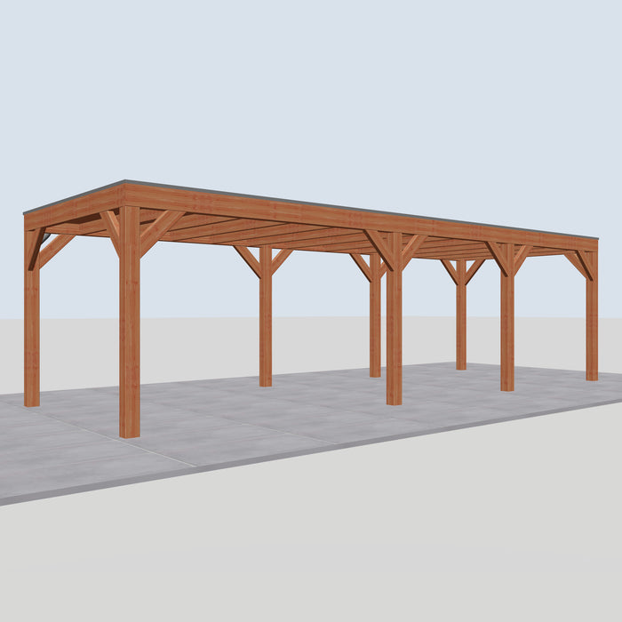 Douglas Overkapping Modern Classic - 850x310cm - linkerzijaanzicht