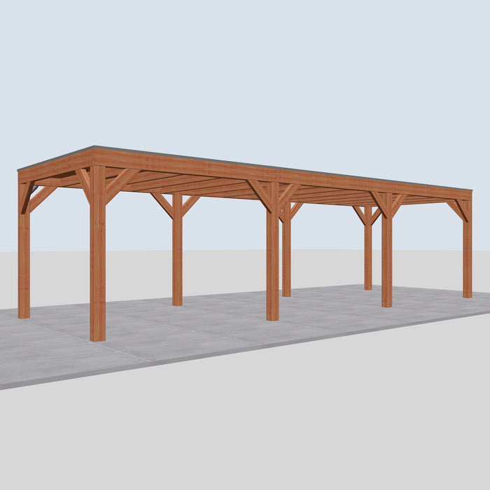 Douglas Overkapping Modern Classic - 890x310cm - linkerzijaanzicht