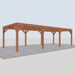 Douglas Overkapping Modern Classic - 890x375cm - linkerzijaanzicht