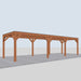 Douglas Overkapping Modern Classic - 955x310cm - linkerzijaanzicht
