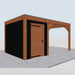 Douglas Overkapping Modern Zwart - 485x310cm - linkerzijaanzicht