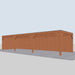 Douglas Overkapping Modern - 1085x375cm - rechterzijaanzicht