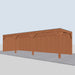 Douglas Overkapping Modern - 890x310cm - rechterzijaanzicht