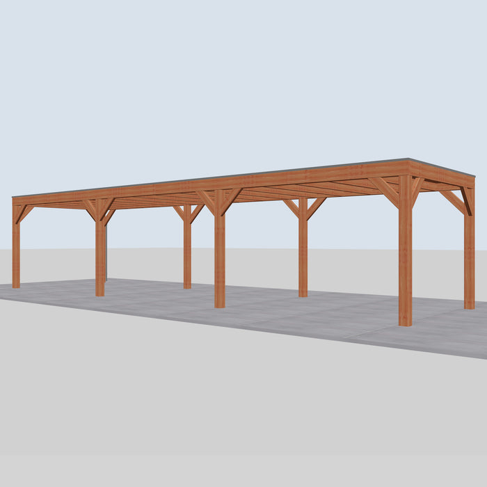 Douglas Overkapping Modern Classic - 1085x310cm - rechterzijaanzicht