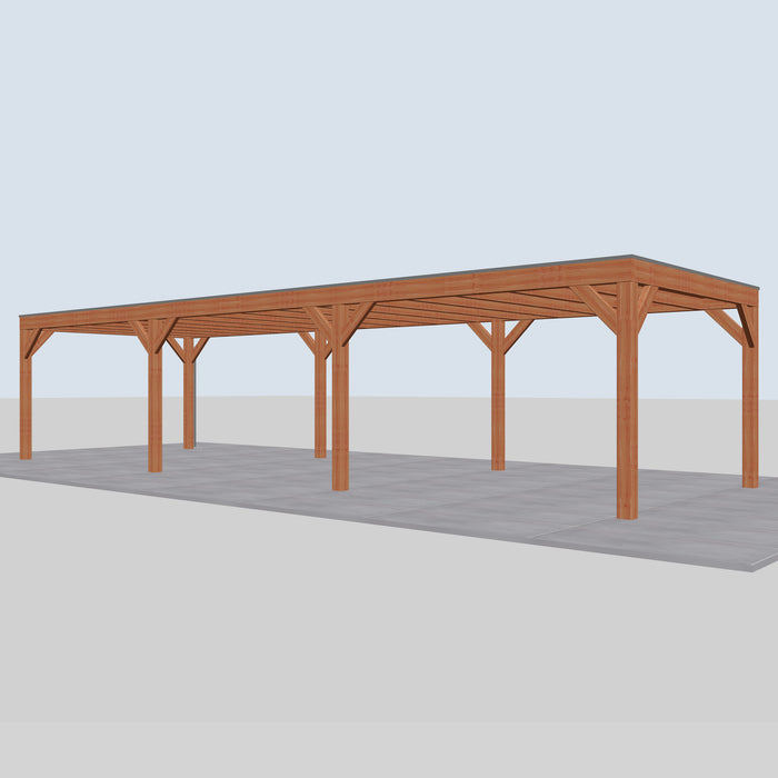 Douglas Overkapping Modern Classic - 1085x375cm - rechterzijaanzicht