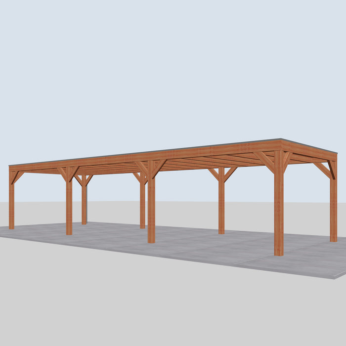 Douglas Overkapping Modern Classic - 1085x375cm - rechterzijaanzicht