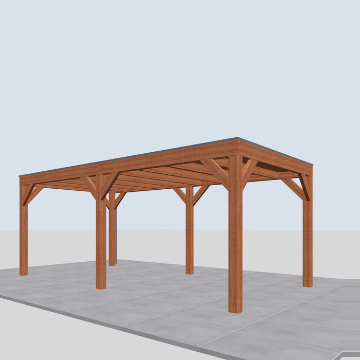 Douglas Overkapping Modern Classic - 600x310cm - rechterzijaanzicht