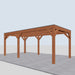 Douglas Overkapping Modern Classic - 610x310cm - rechterzijaanzicht