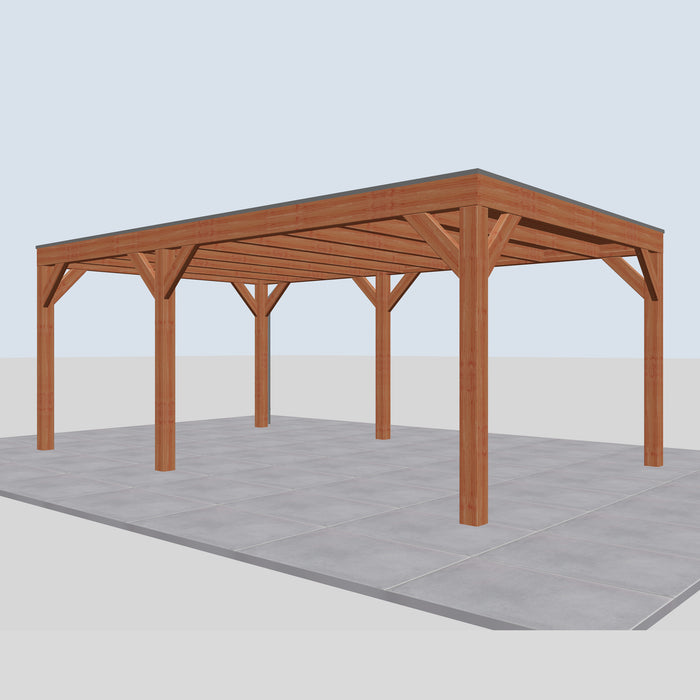 Douglas Overkapping Modern Classic - 610x375cm - rechterzijaanzicht