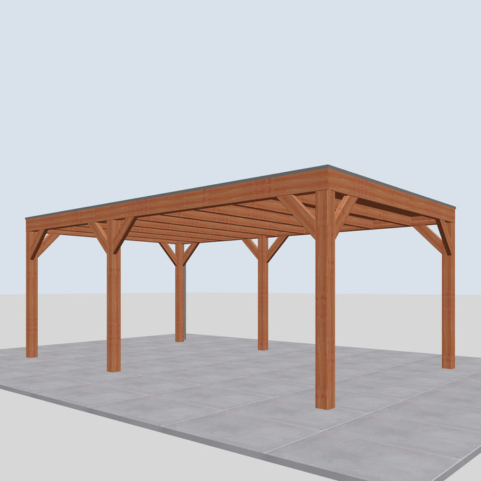 Douglas Overkapping Modern Classic - 610x375cm - rechterzijaanzicht