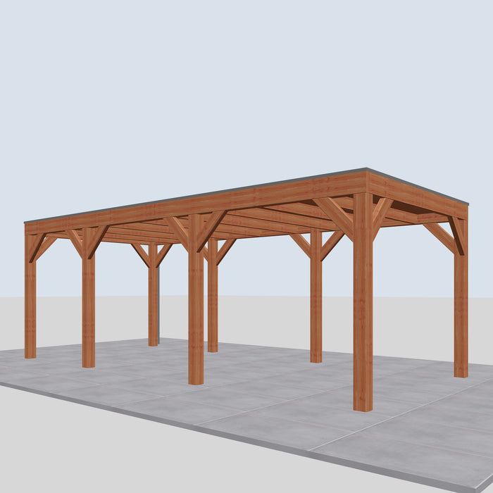 Douglas Overkapping Modern Classic - 670x310cm - rechterzijaanzicht