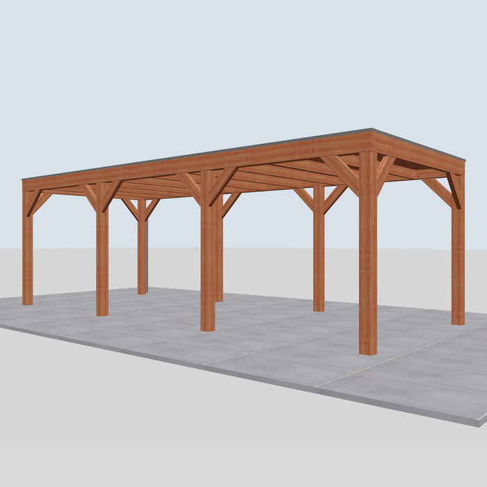 Douglas Overkapping Modern Classic - 735x310cm - rechterzijaanzicht