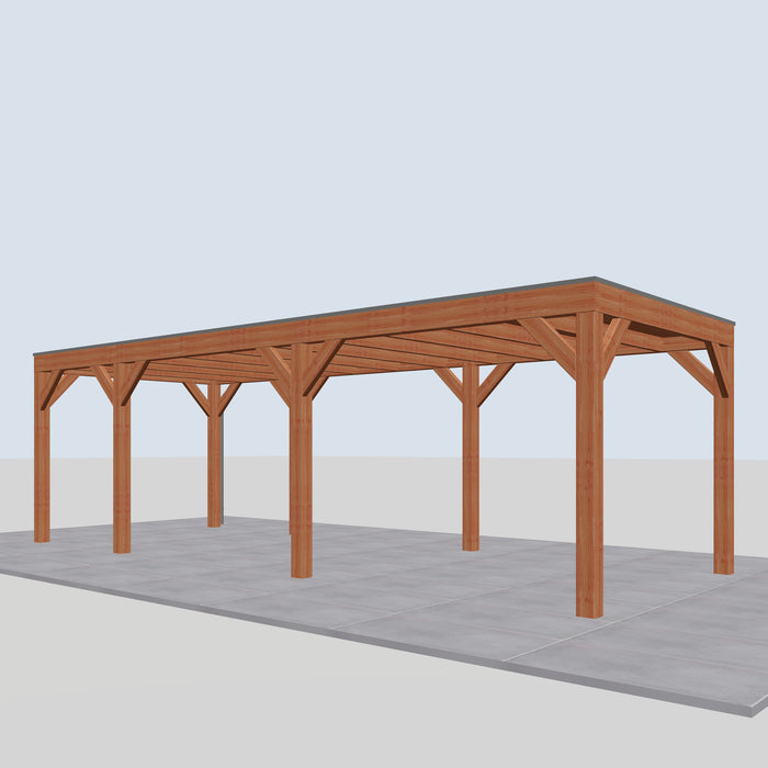 Douglas Overkapping Modern Classic - 775x310cm - rechterzijaanzicht