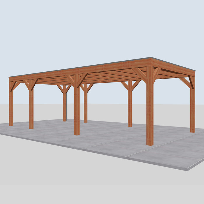 Douglas Overkapping Modern Classic - 775x375cm - rechterzijaanzicht