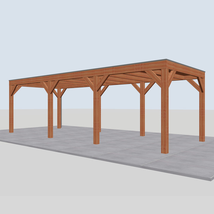 Douglas Overkapping Modern Classic - 785x310cm - rechterzijaanzicht