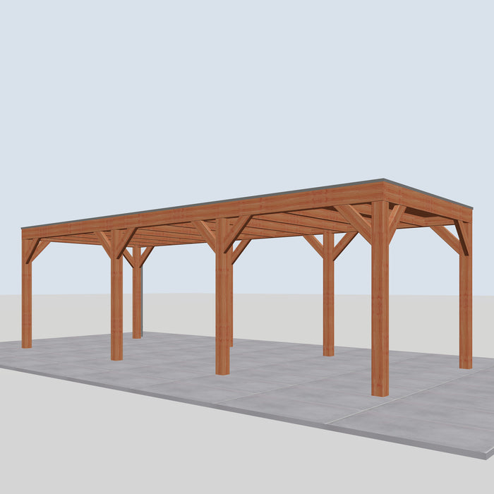Douglas Overkapping Modern Classic - 785x310cm - rechterzijaanzicht