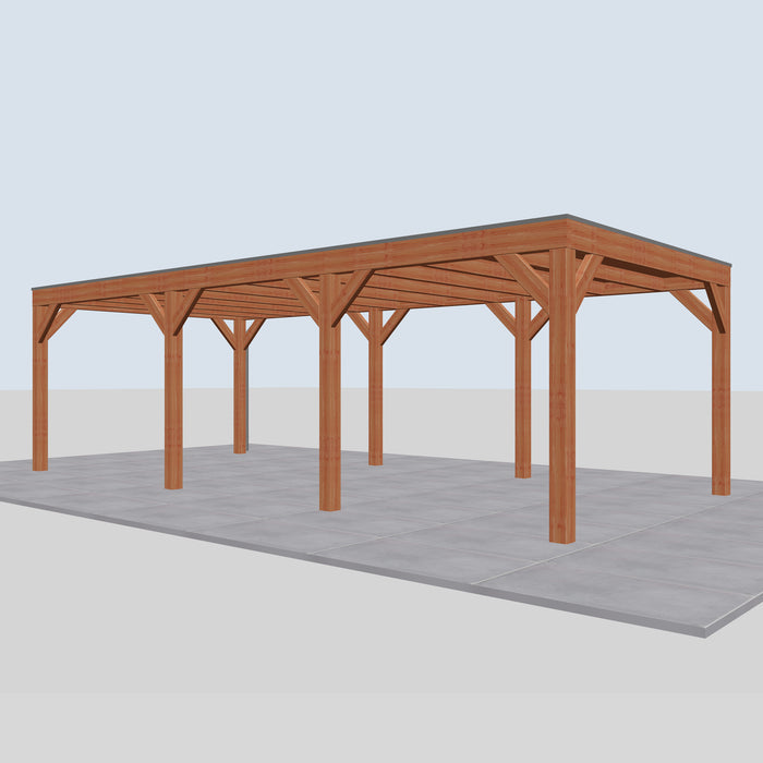 Douglas Overkapping Modern Classic - 785x375cm - rechterzijaanzicht