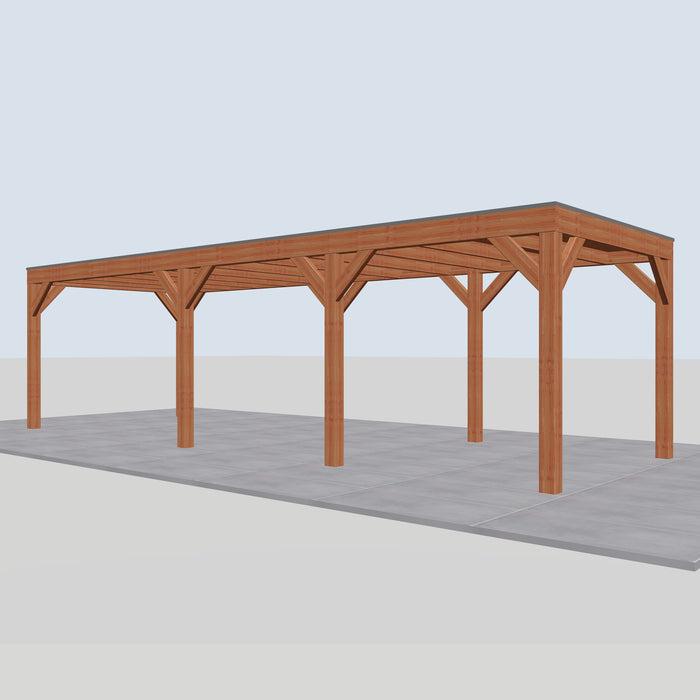 Douglas Overkapping Modern Classic - 850x310cm - rechterzijaanzicht