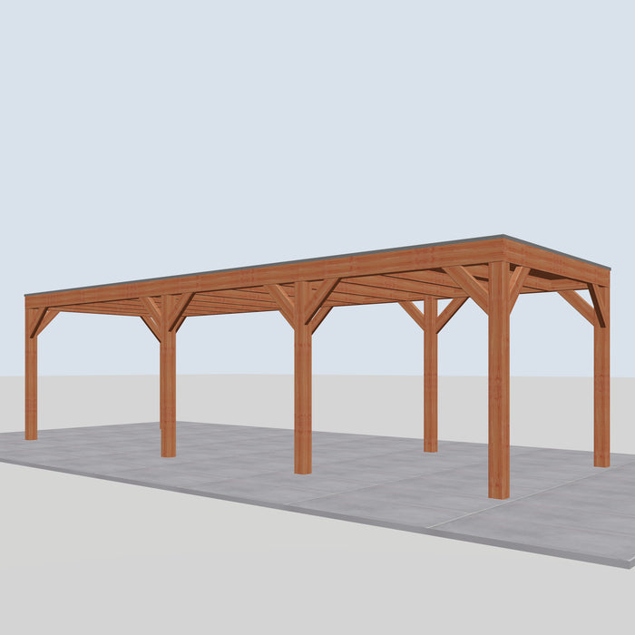 Douglas Overkapping Modern Classic - 850x310cm - rechterzijaanzicht