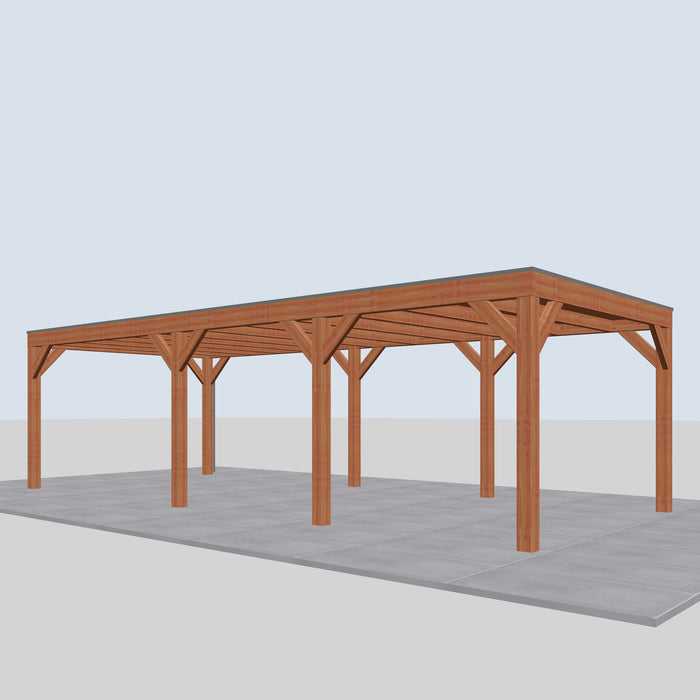 Douglas Overkapping Modern Classic - 850x375cm - rechterzijaanzicht