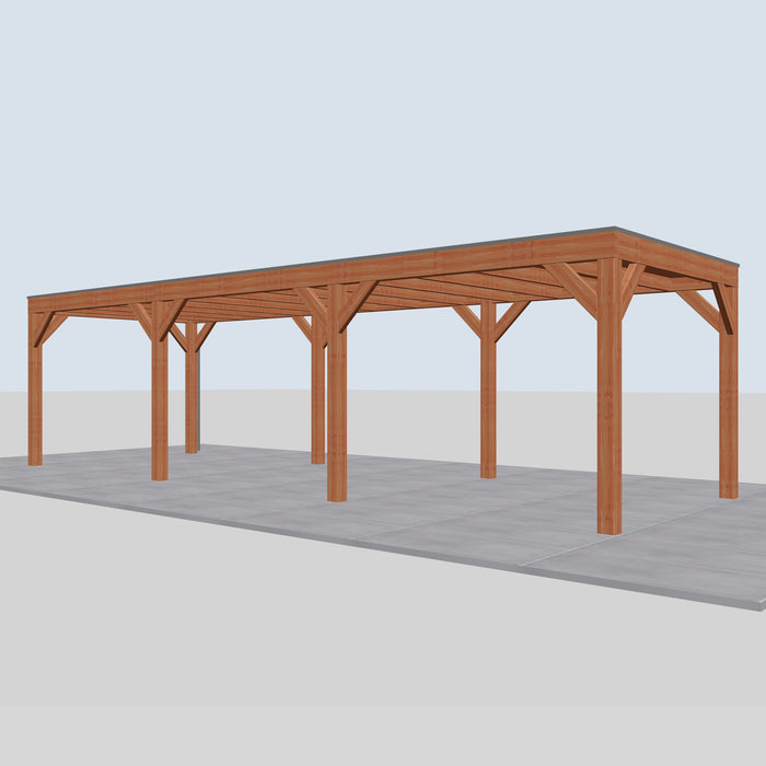 Douglas Overkapping Modern Classic - 890x310cm - rechterzijaanzicht