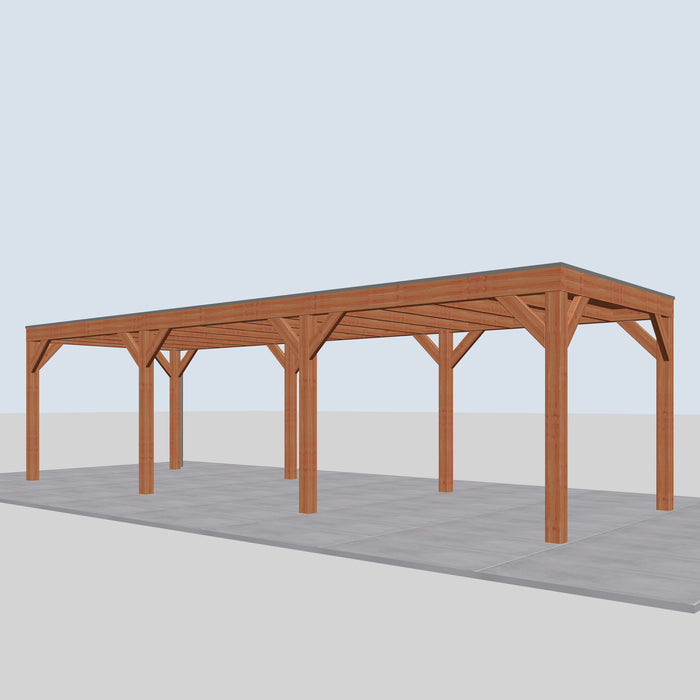 Douglas Overkapping Modern Classic - 890x310cm - rechterzijaanzicht