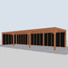 Douglas Overkapping Modern Zwart - 1085x375cm - rechterzijaanzicht