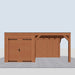 Douglas Overkapping Modern - 545x310cm - vooraanzicht