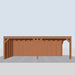 Douglas Overkapping Modern - 730x310cm - vooraanzicht