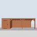 Douglas Overkapping Modern - 775x310cm - vooraanzicht