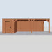 Douglas Overkapping Modern - 775x310cm - vooraanzicht